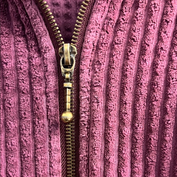 Woolrich Women's Purple Zip Corduroy Jacket XLarge - Picture 3 of 6